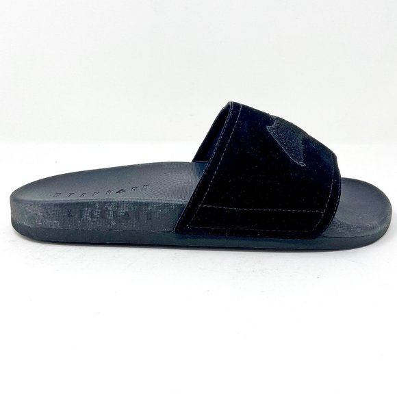 STNDRD Standard Monaco Justice League DC Comics Batman Black Slides - Picture 2 of 5